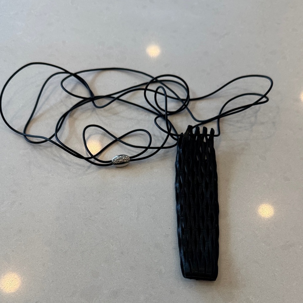 Nokia Black Woven Phone Case Necklace leather